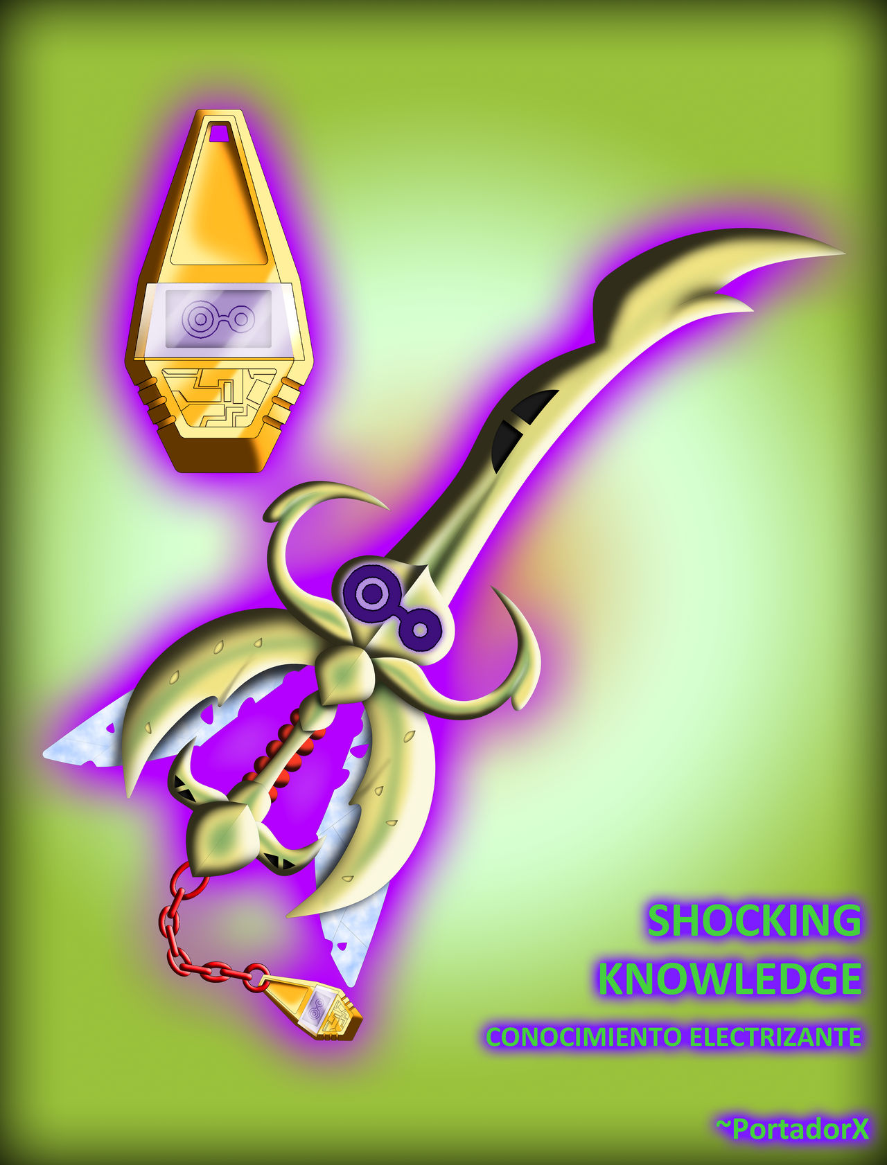 Shocking Knowledge Keyblade by portadorX on DeviantArt