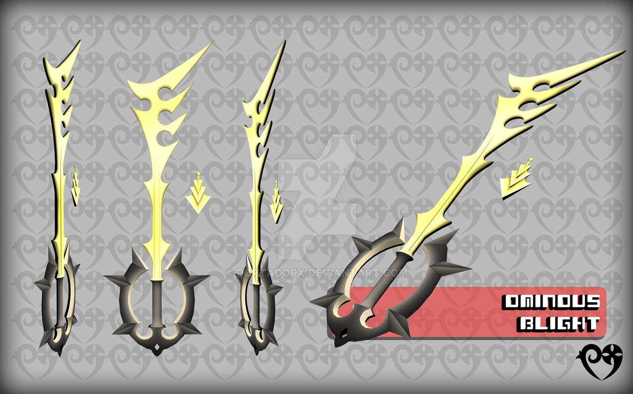 Ominous Blight (3D KEYBLADE) by portadorX on DeviantArt