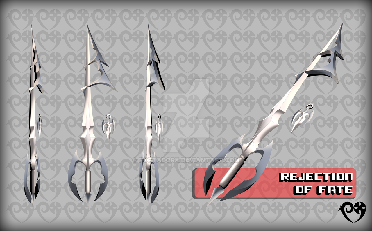 Rejection Of Fate (3D Keyblade) by portadorX on DeviantArt