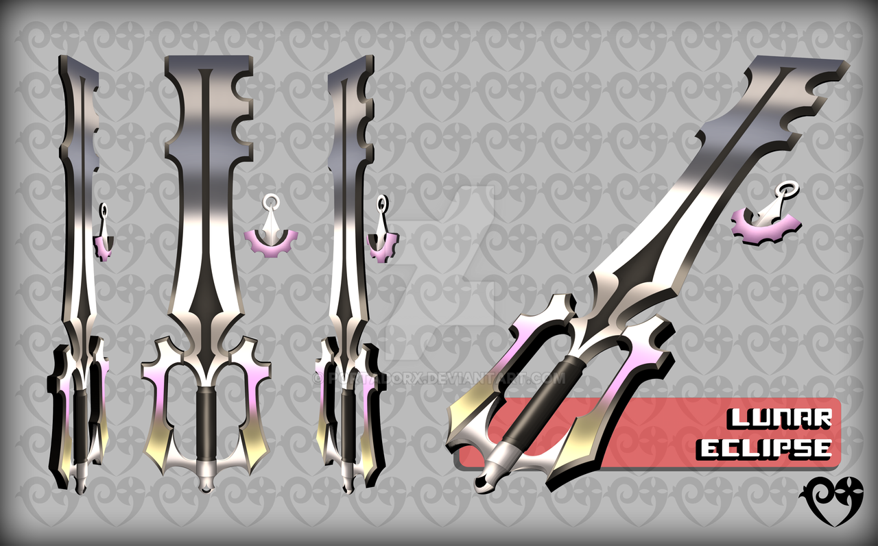 Lunar Eclipse (3D KEYBLADE) by portadorX on DeviantArt