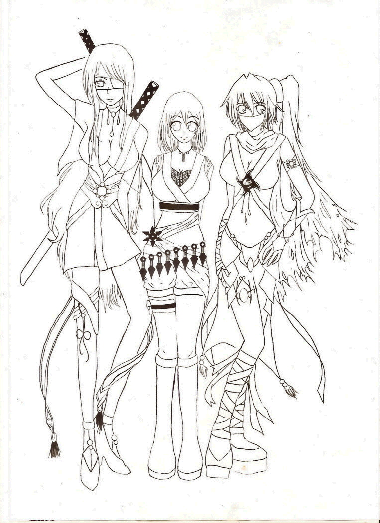 Ninja Girls by Bananasrock on DeviantArt