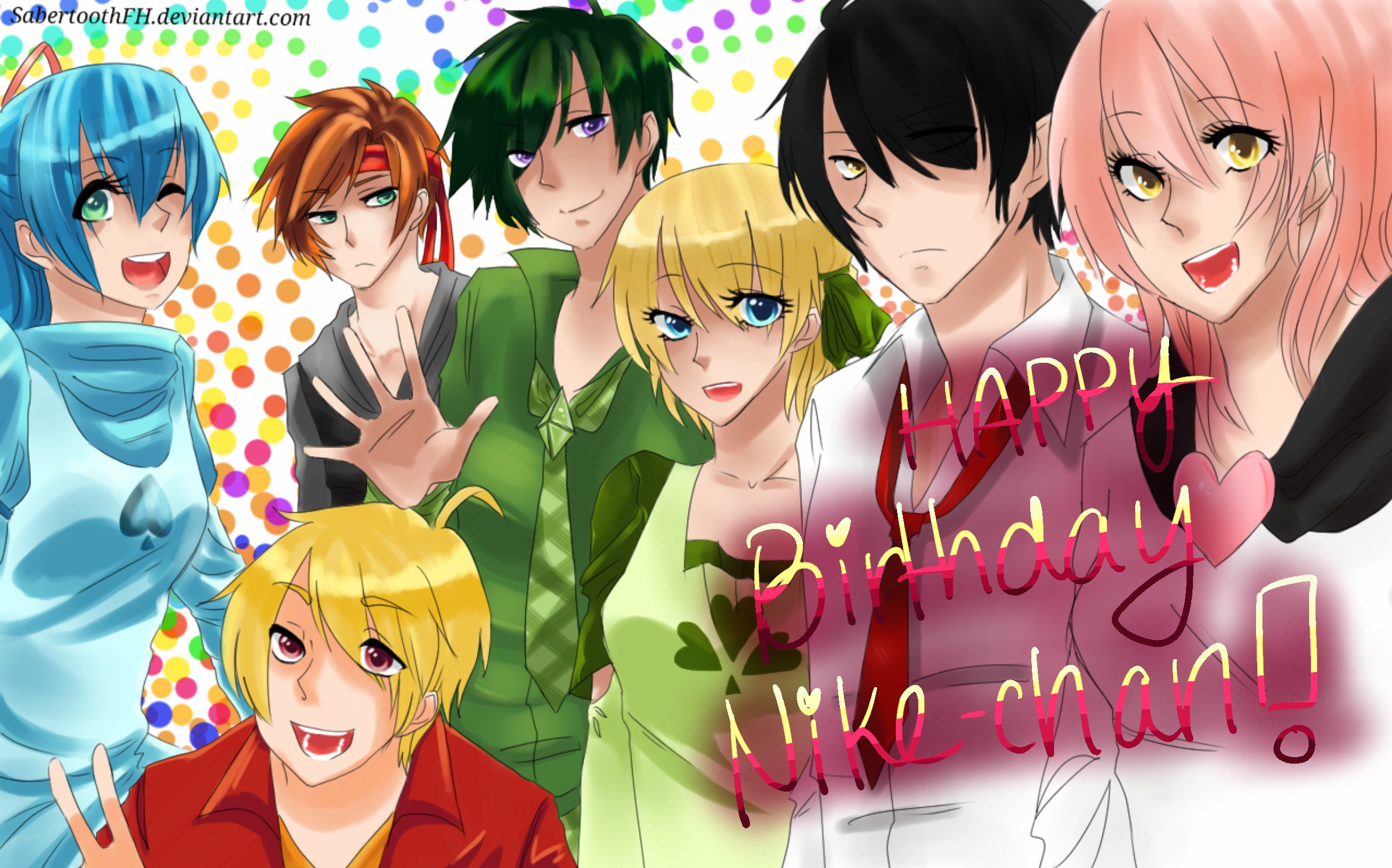 HAPPY (really late) BDAY NIKE-CHAN by SabertoothFH