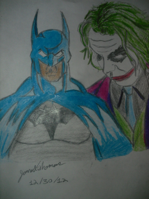 Batman and Dark Knight Joker...-Skoob 12/30/12