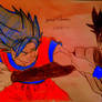 SSJ God Blue Goku vs Black Goku -SkooB 1/28/17