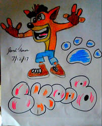 Crash Bandicoot Dawg! -SkooB 7/12/17 by SkoobyForever