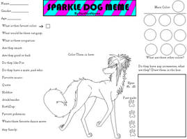 sparkle dog MEME base