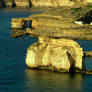 The west cliffs of Fungus Rock