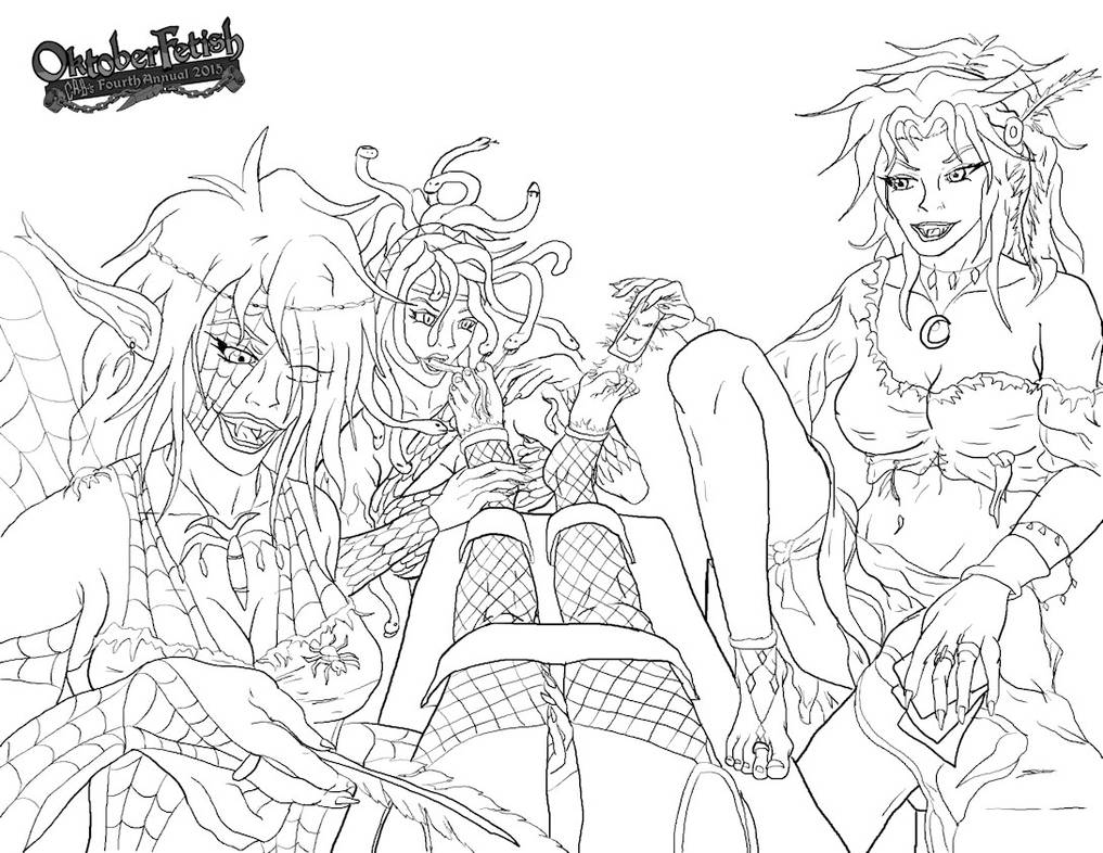 POV Surround By Monster Girls - Inks - Hallo 2015 by PsylisiaDragoon POV Surround By Monster Girls - Inks - Hallo 2015 by PsylisiaDragoon