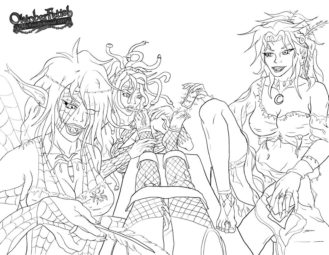 POV Surround By Monster Girls - Inks - Hallo 2015