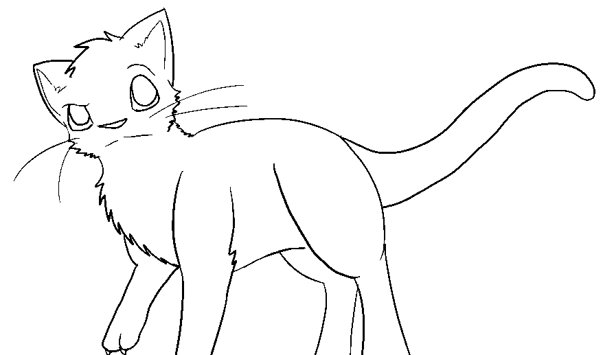 Mutated cat lineart