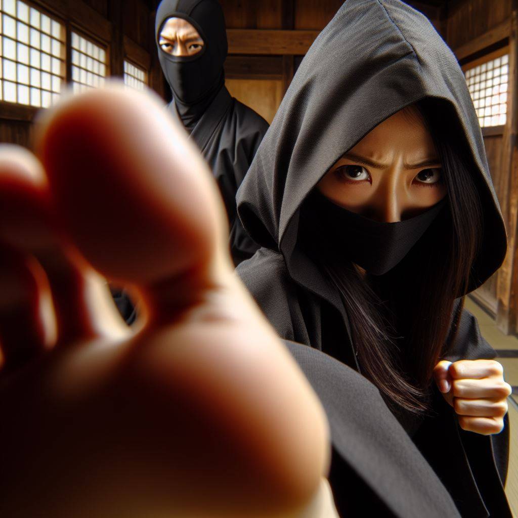 Foot smother torture.