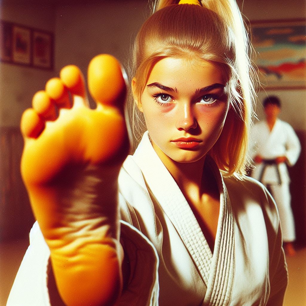 German 1960's Karate Goddess