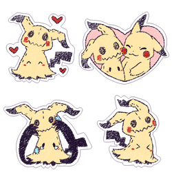 Mimikyu Stickers