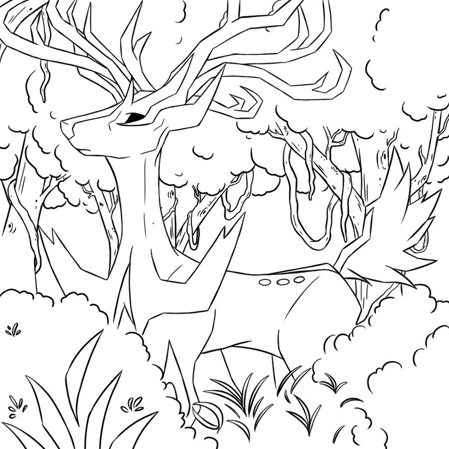 Free To Use Xerneas Coloring Page by Momoroo on DeviantArt