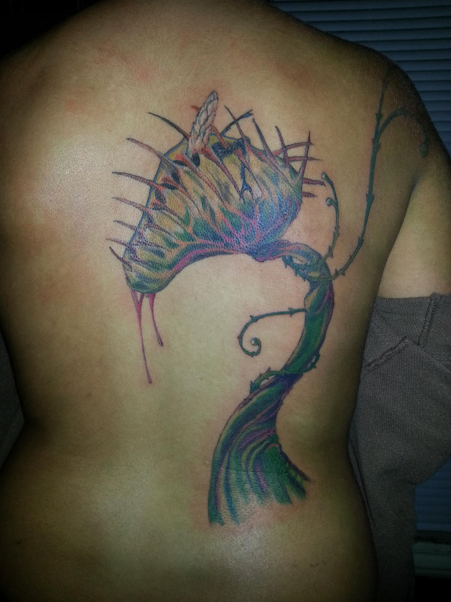 Venus Flytrap Tattoo (second session) by chrisboehler on DeviantArt