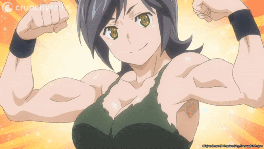 Anime muscle girl