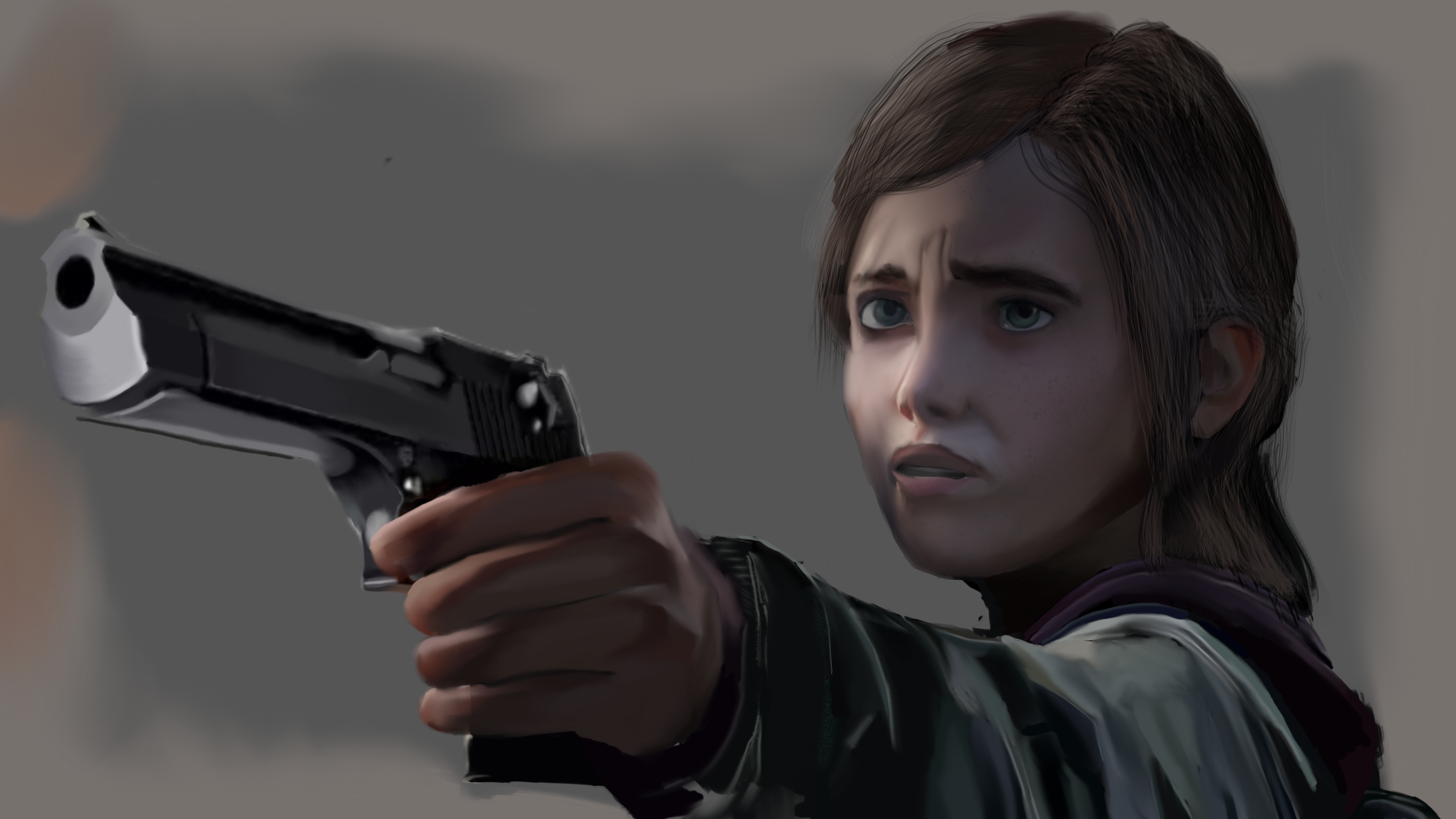 The Last Of Us- Ellie with rifle by Zaza-Boom on DeviantArt