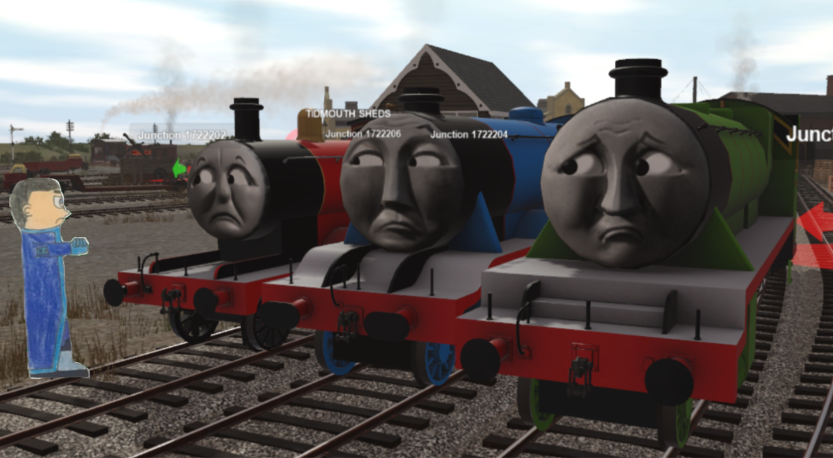 Aura Knight scolding Henry, Gordon and James by MSC64 on DeviantArt