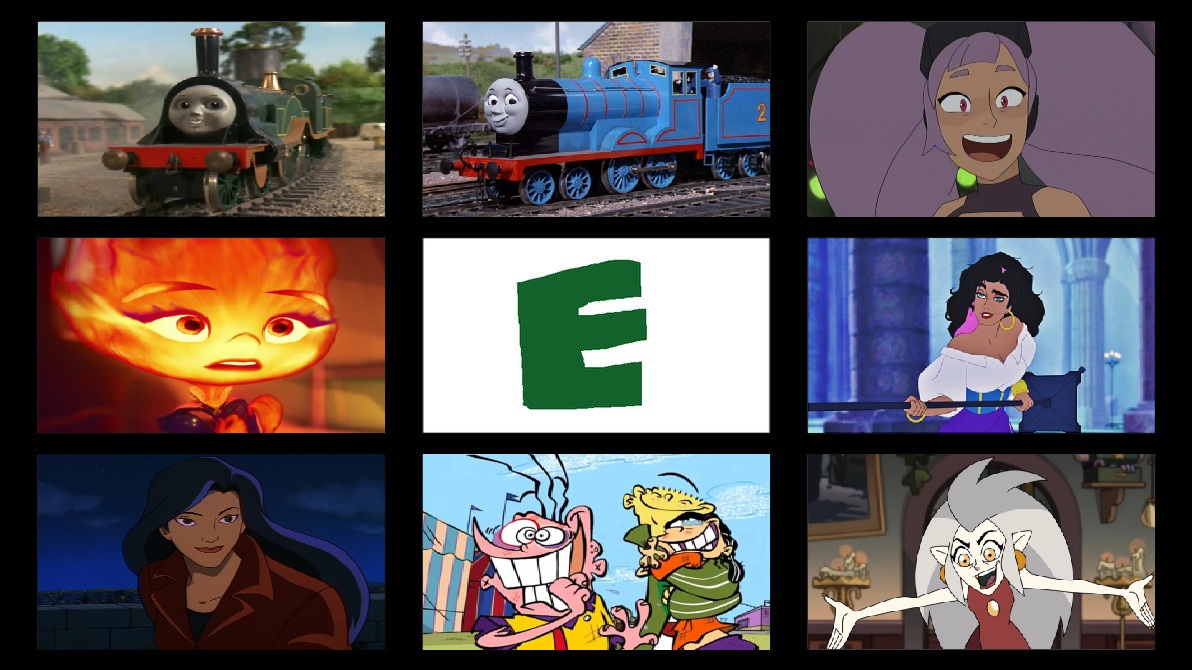 My Favorite Letter E Characters by MSCPictures64 on DeviantArt