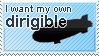 Dirigible Stamp by WetWithRain