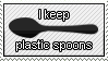 Plastic Spoons Stamp