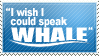 Whale Stamp by WetWithRain