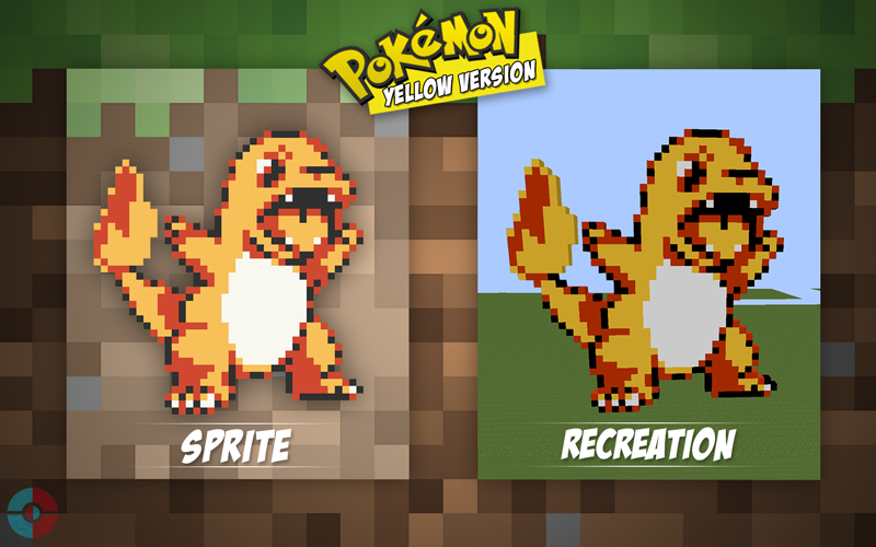 Pokémon Yellow - Charmander, A sprite of Charmander from Po…