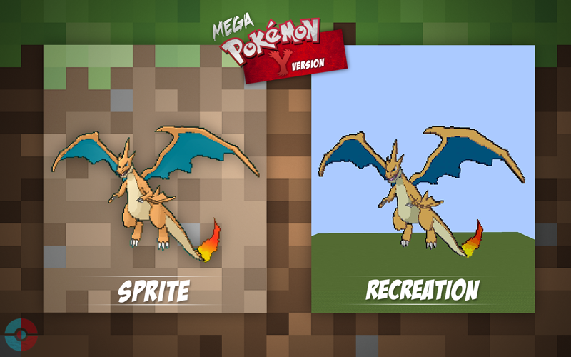 Pokemon Charizard Pixel Art 