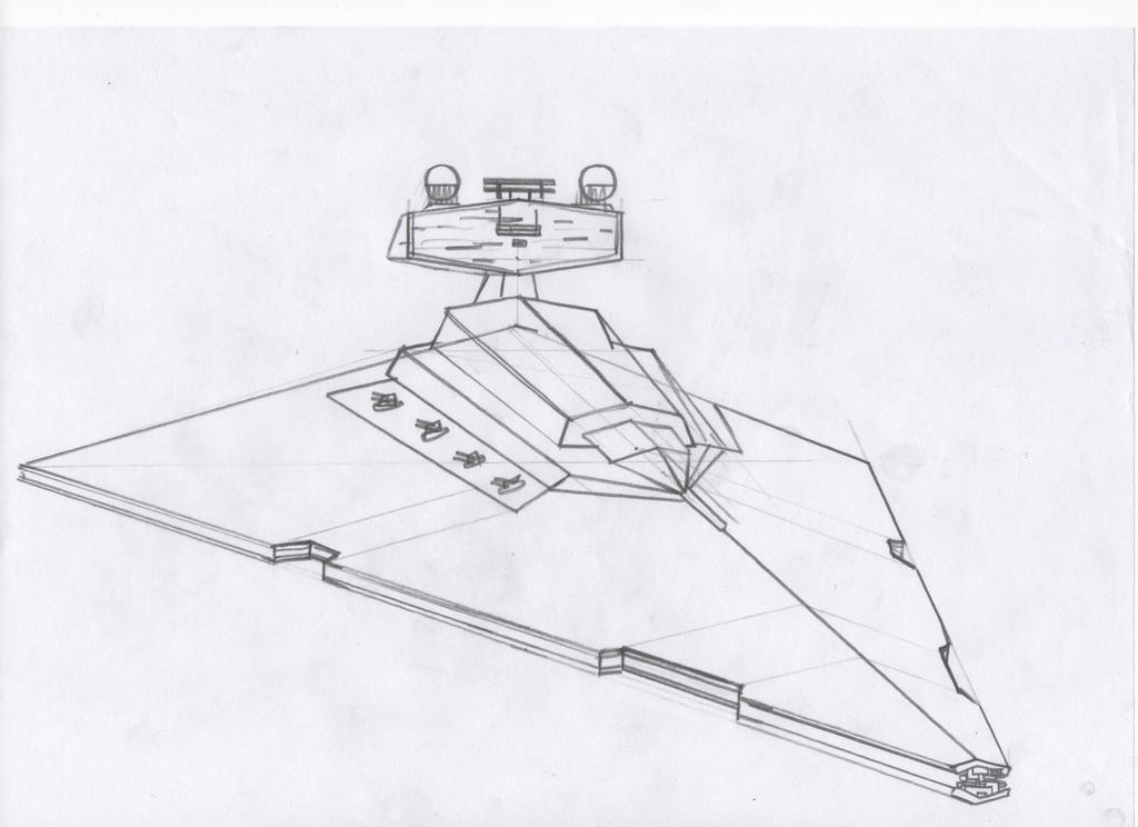 Star Destroyer Line Drawing by TyphoonKing16 on DeviantArt