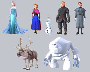 Kingdom Hearts III Characters (Arendelle - Frozen)