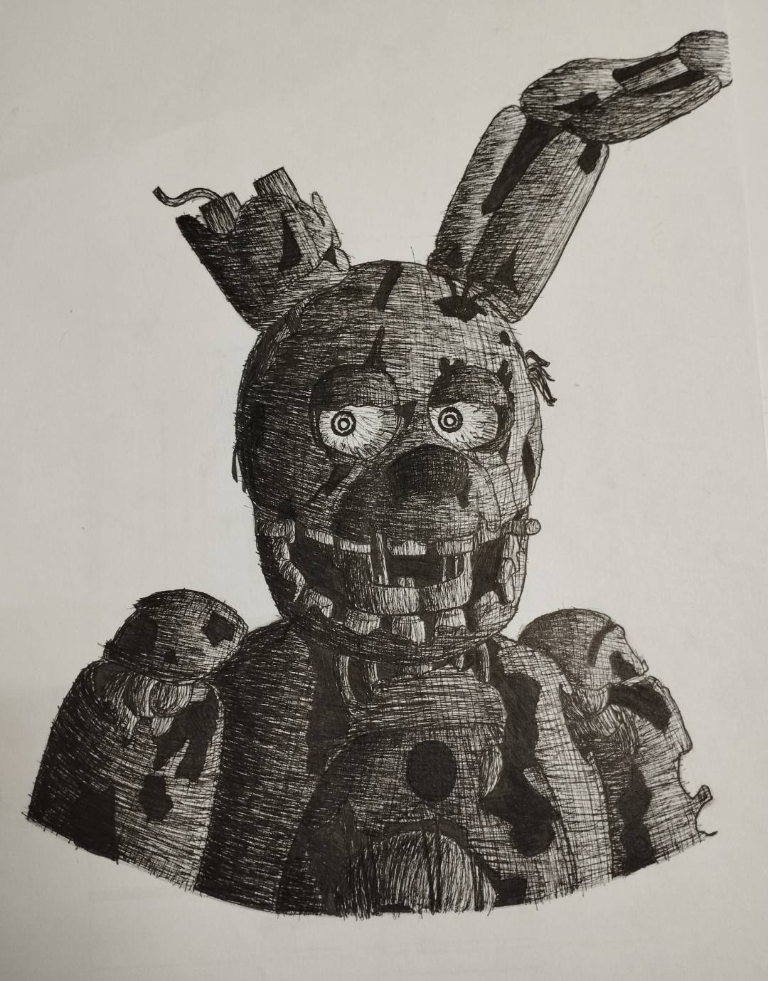 Springtrap drawing by OfficialSpringbap on DeviantArt