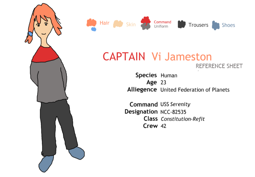 Ref Sheet: Captain Vi Jameston