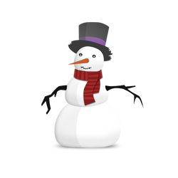 snowman vector icon