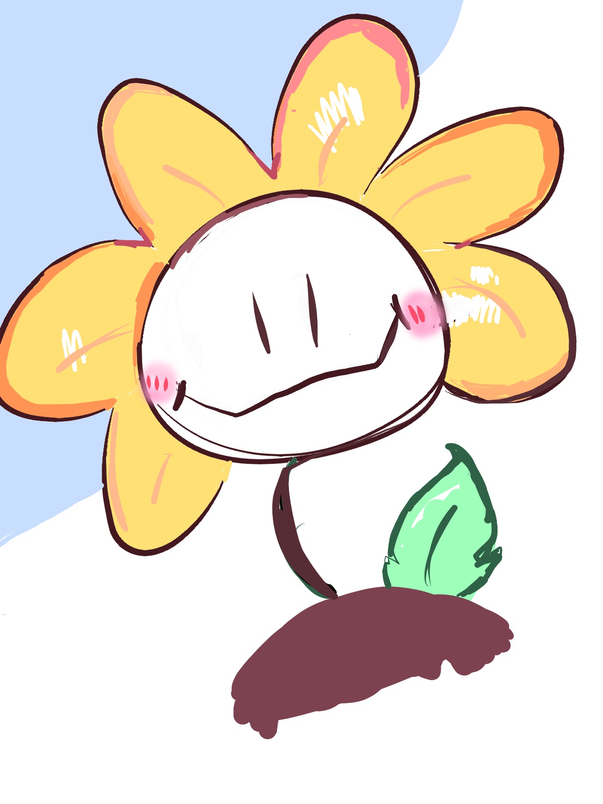 Flowy the flower undertale fan art by MrdonutARt on DeviantArt