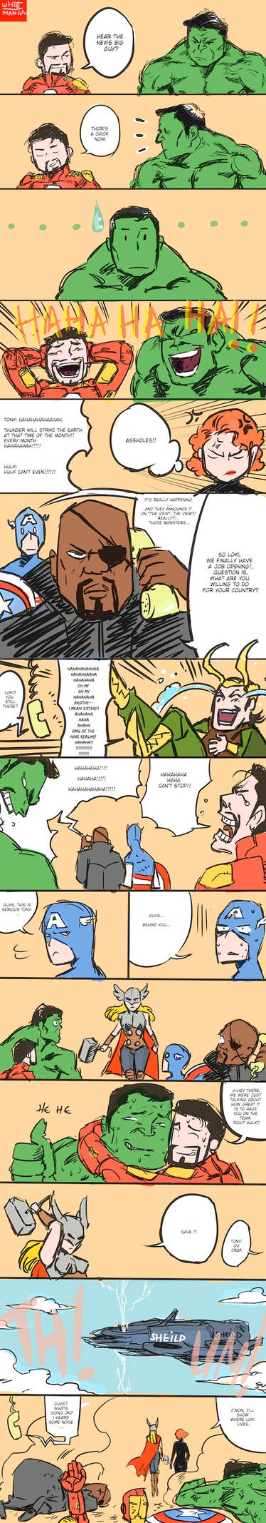 The Avengers React to Thor's Sex Change (UPDATED)