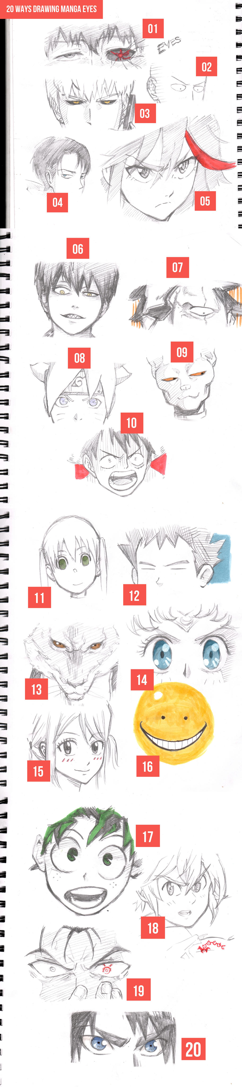 20 Manga Eye Drawings