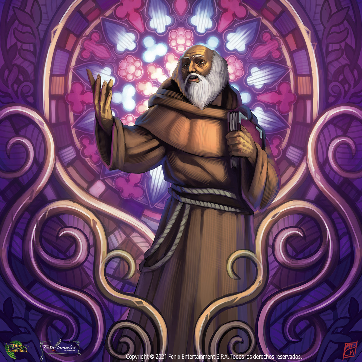 Fray Lorenzo - Mitos y Leyendas TCG by maurilustrador on DeviantArt