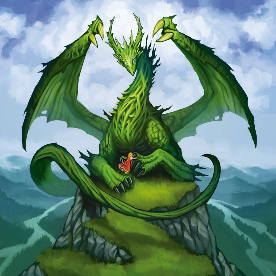 Dragon de Mordiford - Mitos y Leyendas by maurilustrador on DeviantArt