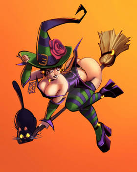 Witch Pinup - Halloween 2023