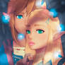 Zelda and Link Bookmark
