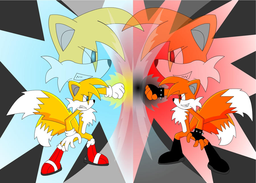 Tails Rival Tails vs D.Tails by TITOlaARDILLA on DeviantArt