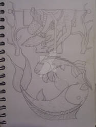 Dragon komono with Fish