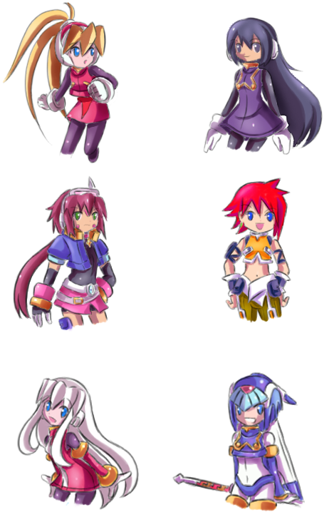 The Rockman Girls By Za 18 On Deviantart