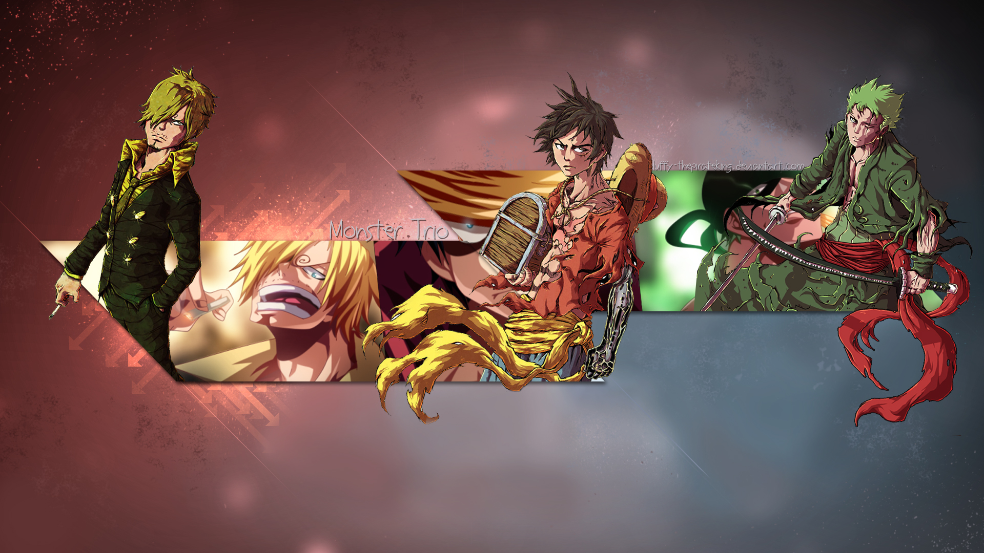 One Piece Monster Trio By Luffy Thepirateking On Deviantart One Piece Monster Trio By Luffy Thepirateking On Deviantart