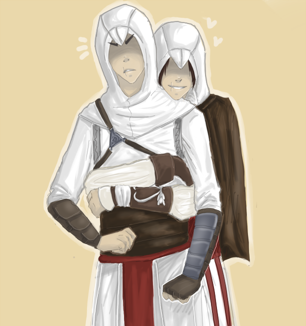 Atly and Ezio - Surprise Hug