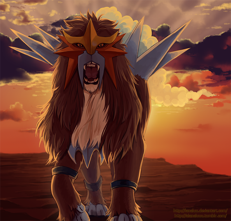 Entei by Lanaluu on DeviantArt