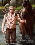 Geralt and Roach