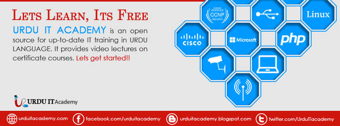 Urdu IT academy banner