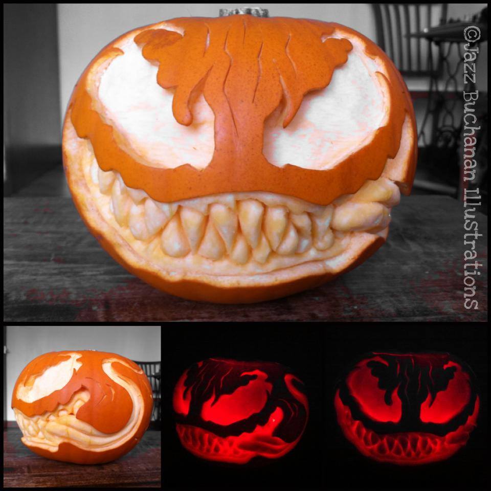 Venom Pumpkin By Crazyjazzer On DeviantArt