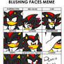 Shadow Blushing Faces Meme